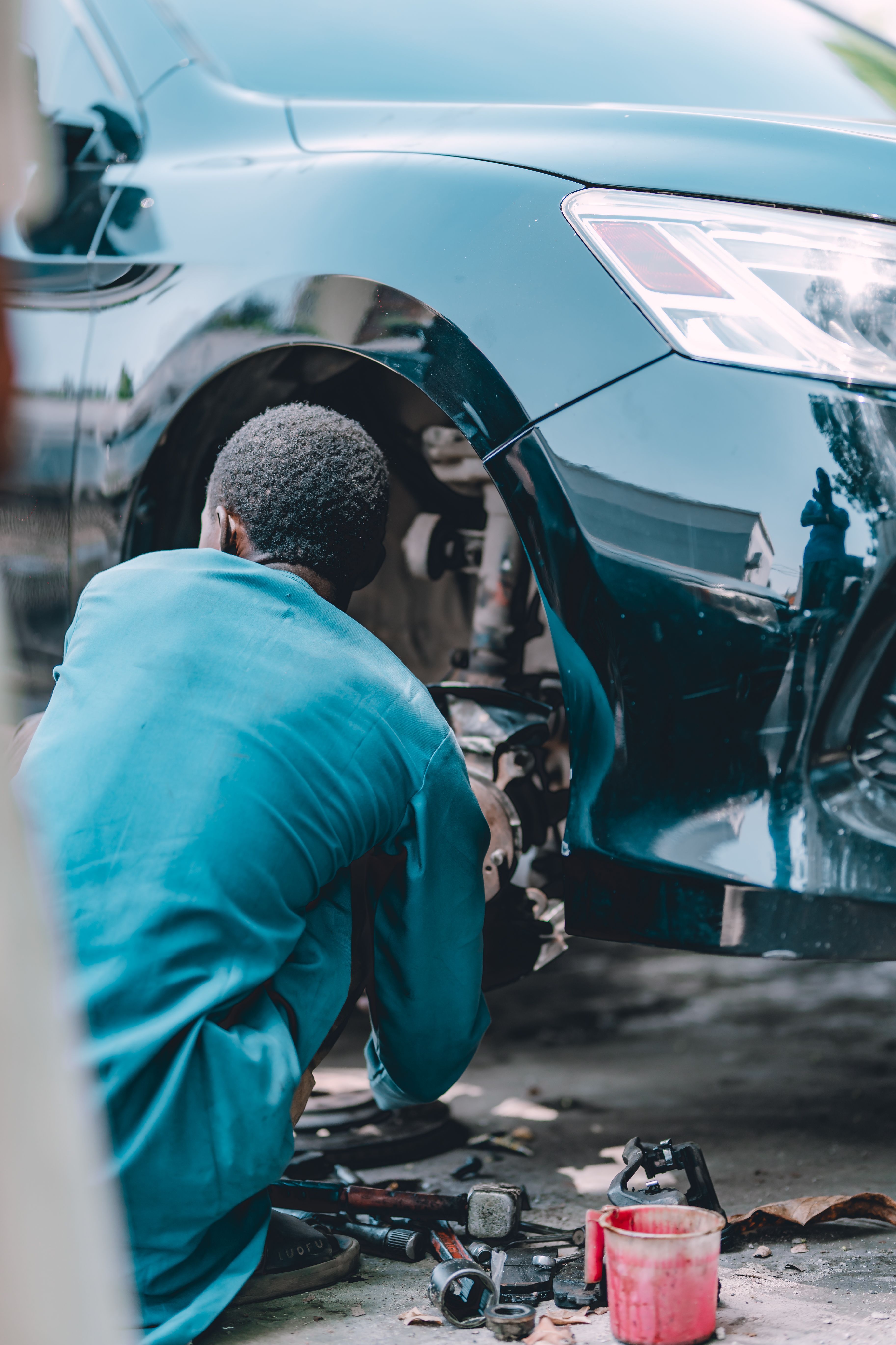 Professional tire installation